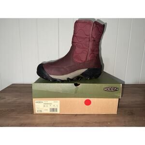 KEEN Women's 7.5 Betty Boot Pull-On Zip Waterproof Insulated Snow Black Keen Dry